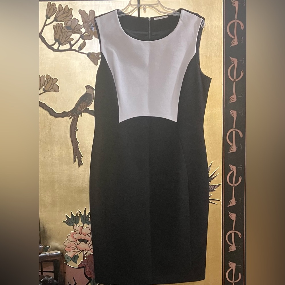 Tahari Black and White Dress